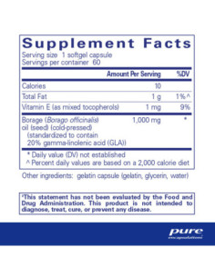 Borage Oil - 60 Softgel Capsules | Pure Encapsulations 2