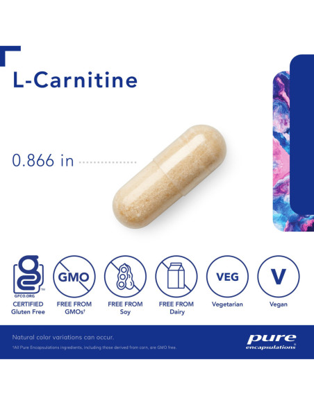 L-Carnitine - 60 Capsules | Pure Encapsulations