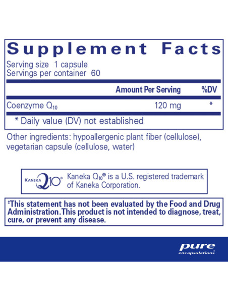 CoQ10 120 mg - 60 Capsules | Pure Encapsulations