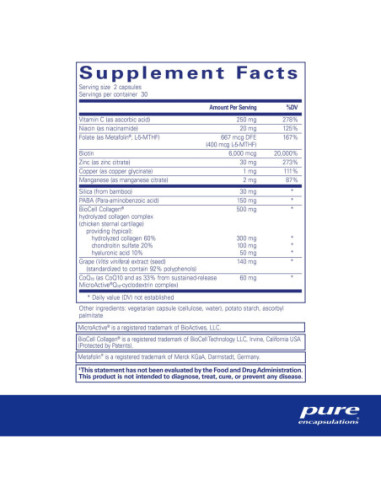 Hair Skin Nails Ultra - 60 Capsules | Pure...