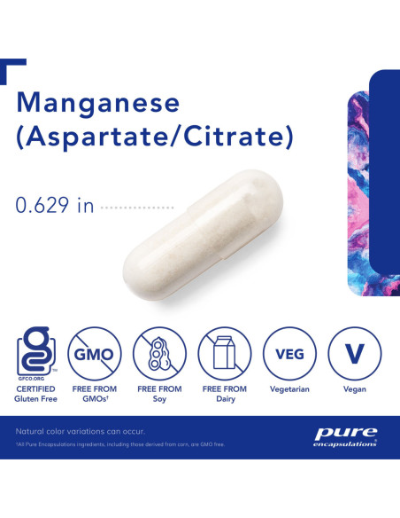 Manganese - 60 Capsules | Pure Encapsulations