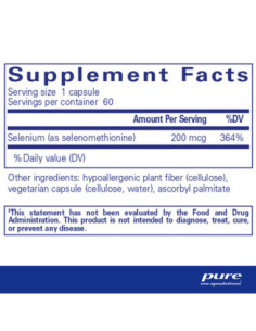 Selenium - 60 Capsules | Pure Encapsulations 2