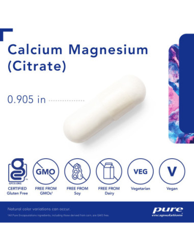 Calcium Magnesium (citrate) - 90 Capsules |...