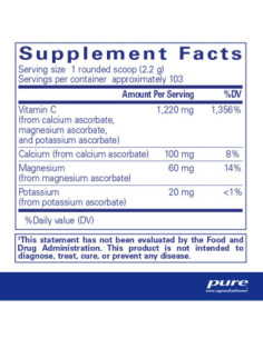 Buffered Ascorbic Acid Powder - 227g | Pure Encapsulations 2