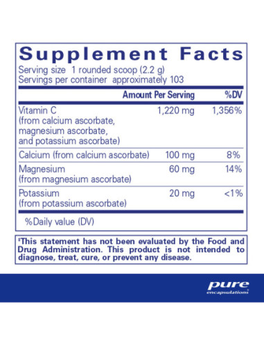 Buffered Ascorbic Acid Powder - 227g | Pure...