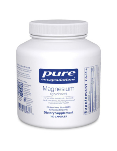 Magnesium Glycinate - 180 Capsules | Pure...