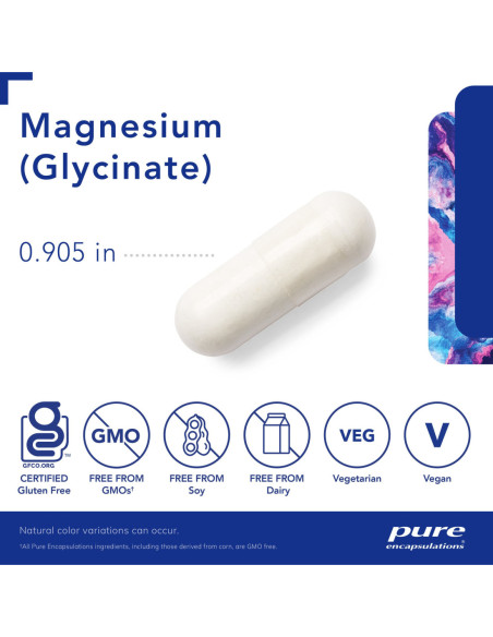 Magnesium Glycinate - 180 Capsules | Pure Encapsulations