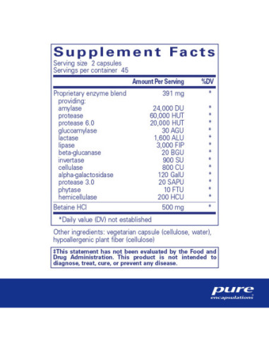 Digestive Enzymes Ultra with Betaine HCl - 90...