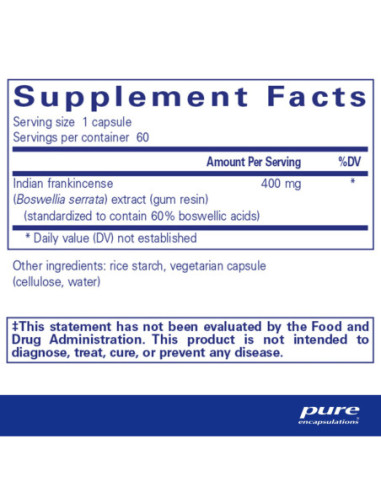 Boswellia - 60 Capsules | Pure Encapsulations