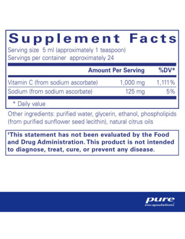 Liposomal Vitamin C Liquid - 120ml | Pure...