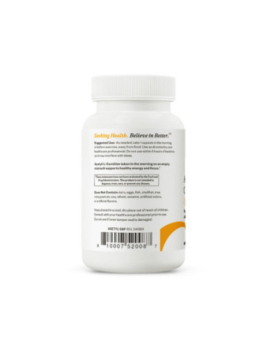 Acetyl-L-Carnitine 500mg - 90 Capsules |...