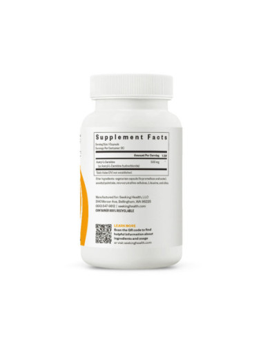 Acetyl-L-Carnitine 500mg - 90 Capsules |...