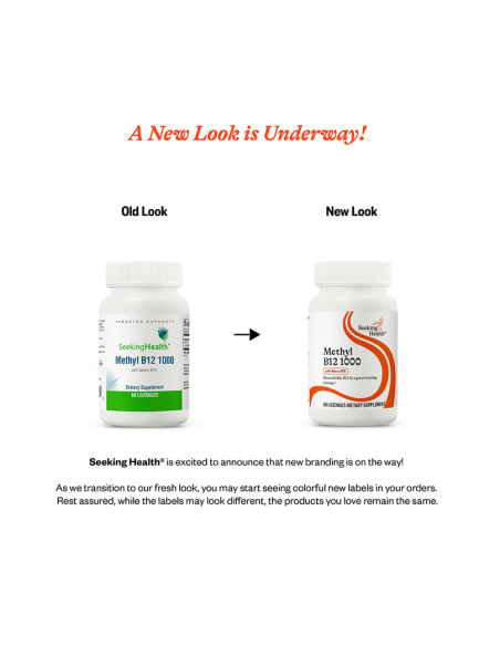 Methyl B12 1000 (Formerly Active B12 1000) - 60 Lozenges | Seeking Health