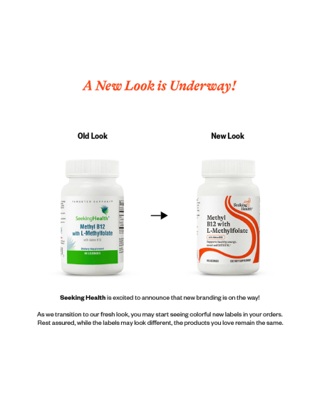 Methyl B12 with L-Methylfolate (Formerly Active B12 with L-5-MTHF) - 60 Lozenges | Seeking Health