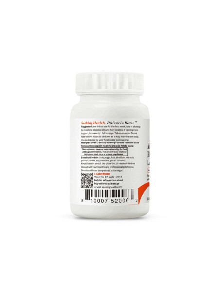 Methyl B12 with L-Methylfolate (Formerly Active B12 with L-5-MTHF) - 60 Lozenges | Seeking Health