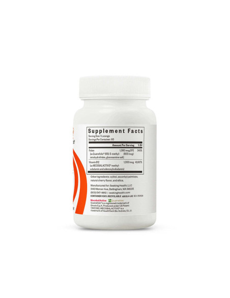 Methyl B12 with L-Methylfolate (Formerly Active B12 with L-5-MTHF) - 60 Lozenges | Seeking Health