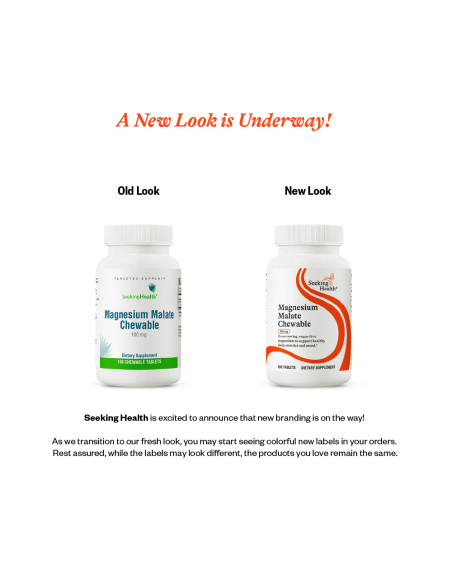 Magnesium Malate Chewable - 100 Chewable Tablets | Seeking Health