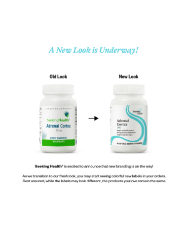 Adrenal Cortex 50mg - 60 Capsules | Seeking Health
