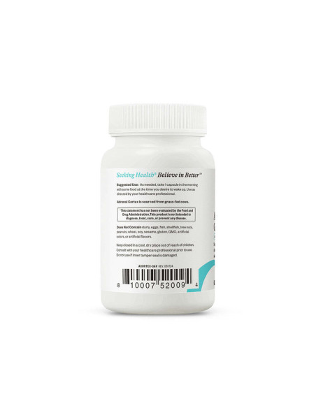 Adrenal Cortex 50mg - 60 Capsules | Seeking Health
