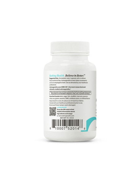 Ashwagandha 467mg - 60 Capsules | Seeking Health