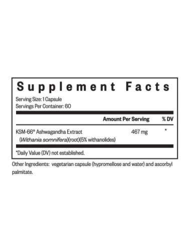 Ashwagandha 467mg - 60 Capsules | Seeking Health