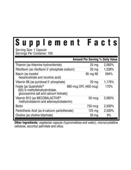 B Complex Plus - 100 Capsules | Seeking Health