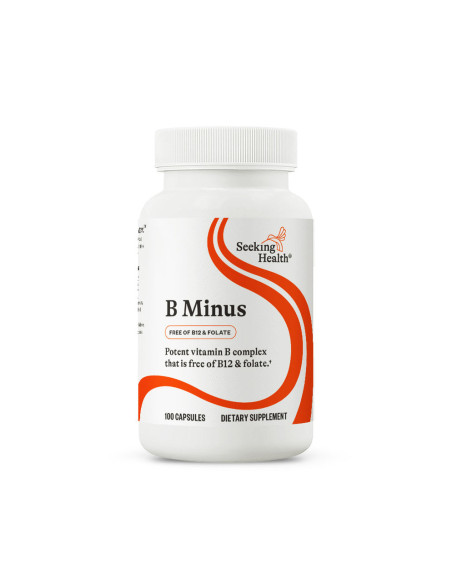 B-Minus (B12 and Folate Free) - 100 Capsules | Seeking Health