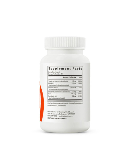 B-Minus (B12 and Folate Free) - 100 Capsules | Seeking Health