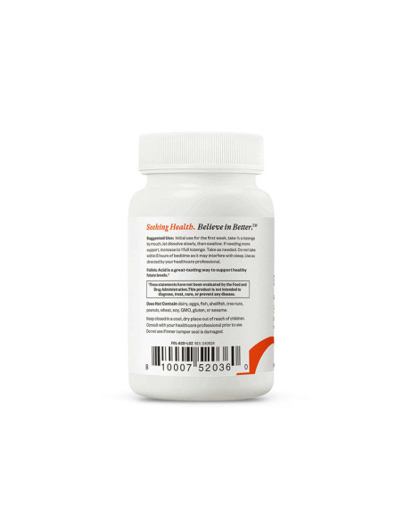 Folinic Acid Lozenge - 60 Lozenges | Seeking Health
