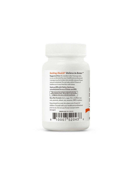 Hydroxo B12 with Folinic Acid - 60 Lozenges | Seeking Health