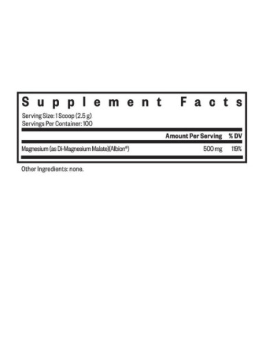 Magnesium Malate Powder 500mg - 250g | Seeking...