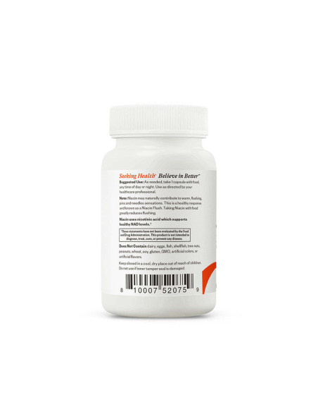 Niacin 50mg - 100 Capsules | Seeking Health