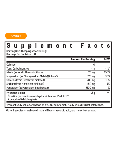 Optimal Electrolyte (Orange Flavour) - 191g | Seeking Health