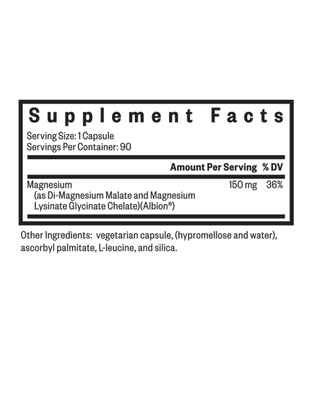 Optimal Magnesium 150mg - 90 Capsules | Seeking Health
