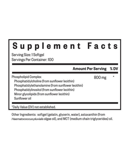 Optimal PC Phospholipid Complex - 100 Softgels | Seeking Health