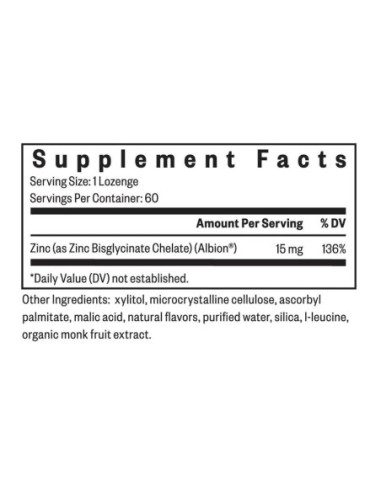 Optimal Zinc - 60 Lozenges | Seeking Health