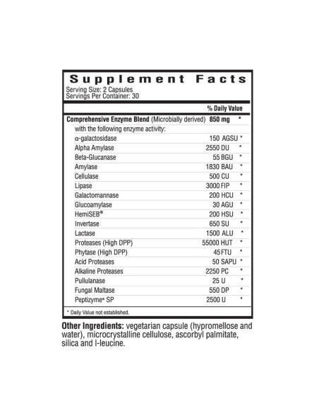 Digestive Enzymes - 60 Capsules | Seeking Health