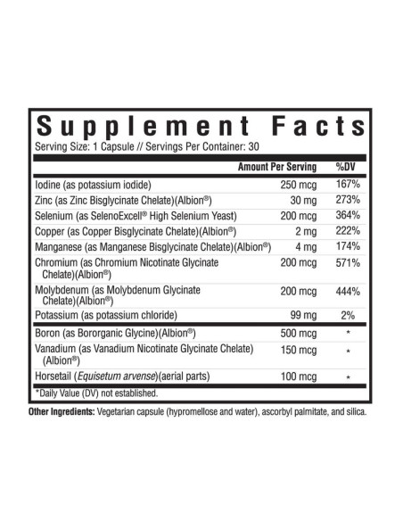 Trace Minerals Complex (Iron Free) - 30 Capsules | Seeking Health