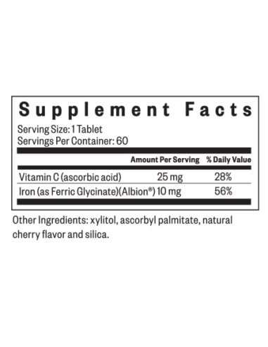 Iron Chewable - 60 Tablets | Seeking Health