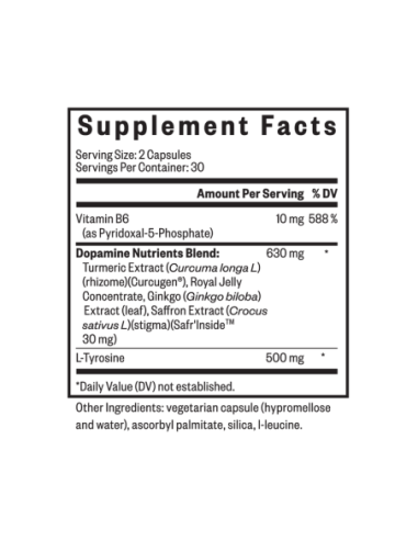 Dopamine Nutrients - 60 Capsules | Seeking Health