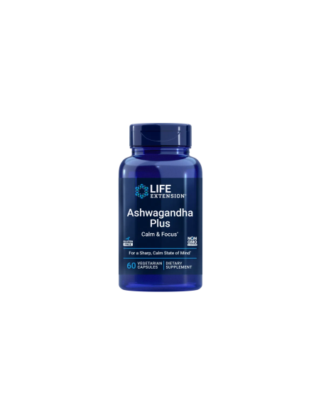 Ashwagandha Plus Calm & Focus - 60 capsules | Life Extension