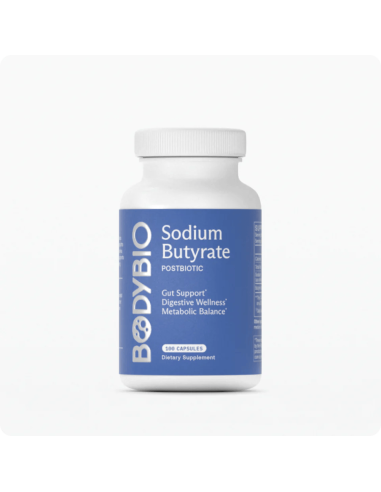 BodyBio Butyrate Sodium - 100 Capsules | Body Bio