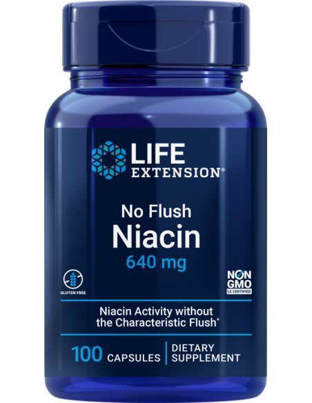 No Flush Niacin - 100 capsules | Life Extension