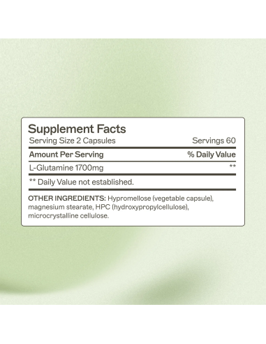 L- Glutamine 850mg - 120 Capsules | Amy Myers MD