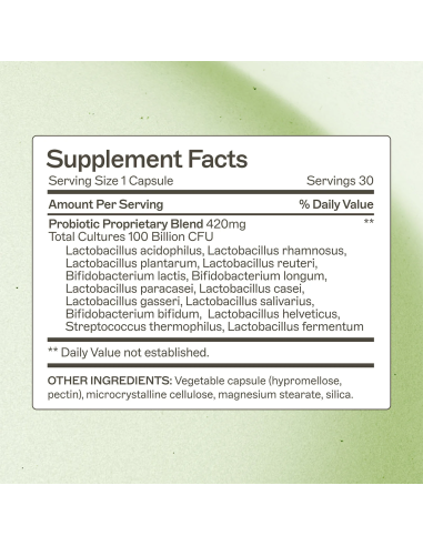 Probiotic Capsules 100 Billion - 30 Capsules |...