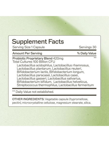 Probiotic Capsules 100 Billion - 30 Capsules | Amy Myers MD