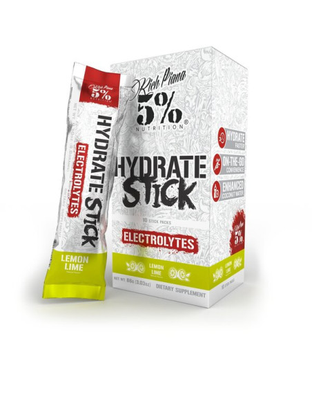 Hydrate - Legendary Series Stick Packs, Lemon Lime - 10 x 9g | 5% Nutrition