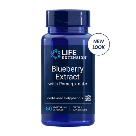 Blueberry Extract with Pomegranate - 60 vegetarian capsules | Life Extension