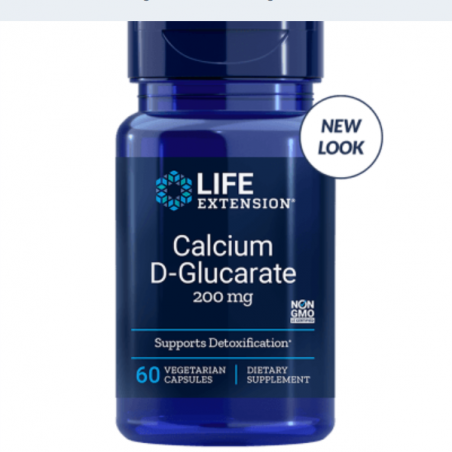Calcium D-Glucarate - 60 vegetarian capsules | Life Extension