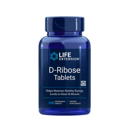 D-Ribose Tablets - 100 vegetarian tablets | Life Extension